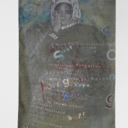 (FOTO: Jussi Tiainen) "hommik siberis" - Textilcollage gestaltet von Tatjana Bergelt