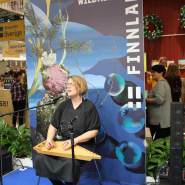 (FOTO: Finntastic) Anni Inkeri Korhonen beeindruckte mit ihrem traditionellen Saiteninstrument, einer finnischen Kantele.