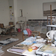 (FOTO: Tatjana Bergelt) Das Atelier von Tatjana Bergelt im Helsinkier Stadtteil Vallila