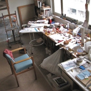 (FOTO: Tatjana Bergelt) Das Atelier der Künstlerin Tatjana Bergelt im Helsinkier Stadtteil Vallila
