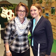 (FOTO: Finntastic) Wiedersehen  mit  Nina  Parzych auf der Grünen Woche  2020 in Berlin. Beim letzten Treffen saßen wir  doch tatsächlich zusammen in der Rauchsauna in Puumala am Saimaa See.