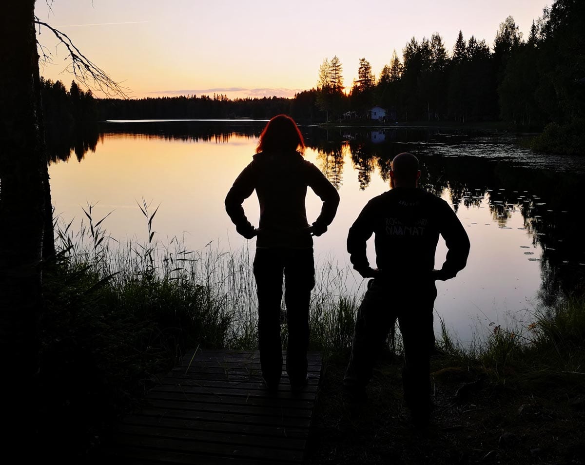 (FOTO: Elli Jobbágy) Elli und Toni lieben die Stille,  die unberührte Natur und die hellen Sommernächte in Finnland.