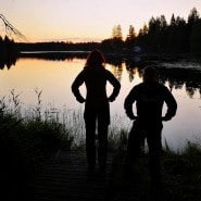 (FOTO: Elli Jobbágy) Elli und Toni lieben die Stille,  die unberührte Natur und die hellen Sommernächte in Finnland.