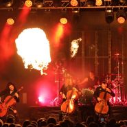 (FOTO: Mighty Images/Sven Wiese) 'Die finnische Metalband Apocalyptica überzeugte u.a. mit einer genialen Kombi aus Metal und Cellomusik.