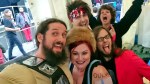 (Bildrechte: Udo Wonz) Von links: Udo Wonz mit Carlos "Hanzel the Manzel" Mengual, Giesela "Gizzy Guitar" Visser, Daniel "Moredrive" Oldemeier und im Hintergrund Hélène Laurin.