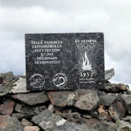 (FOTO: Mikael Diehl) Auf dem Gipfel des Pallastunturi ist dem finnischen Läufer und Leichathleten Paavo Nurmi ein Denkmal gesetzt.