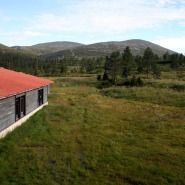 (FOTO: Mikael Diehl) Blick aus dem Fenster des  Hotels. In der Ferne erhebt sich der majestetisch der Gipfel des Pallastunturi.