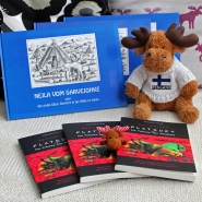 (FOTO: Finntastic) Janne-Oskari und Mika-Waltari wünschen Euch viel Glück bei der Teilnahme am Sámi-Gewinnspiel. (Hinweis: Die Elche sind nicht Teil des Gewinns)