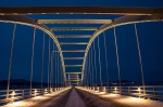 (FOTO: Matti Björninen) Die Aavasaksa Brücke verbindet Ylitornio, auf finnische Seite mit der Stadt Övertorneå in Schweden.