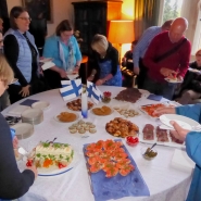 (FOTO: Volker Mentel) In der Pause zwischen den Vortragshälften gab es ein vielseitiges, finnisches Buffet.