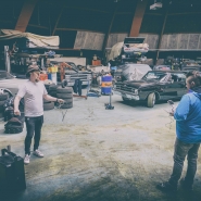 (FOTO: Dark Ride Brothers) Die Kugelhalle der Imatra Street Rod Association diente u.a. als Drehort für das neue Musikvideo zu Wasted Sundays.