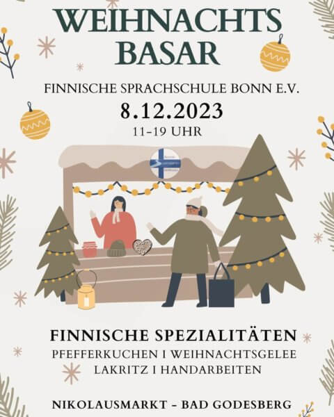 Flyer Weihnachtsbasar - Suomi Koulu Bonn