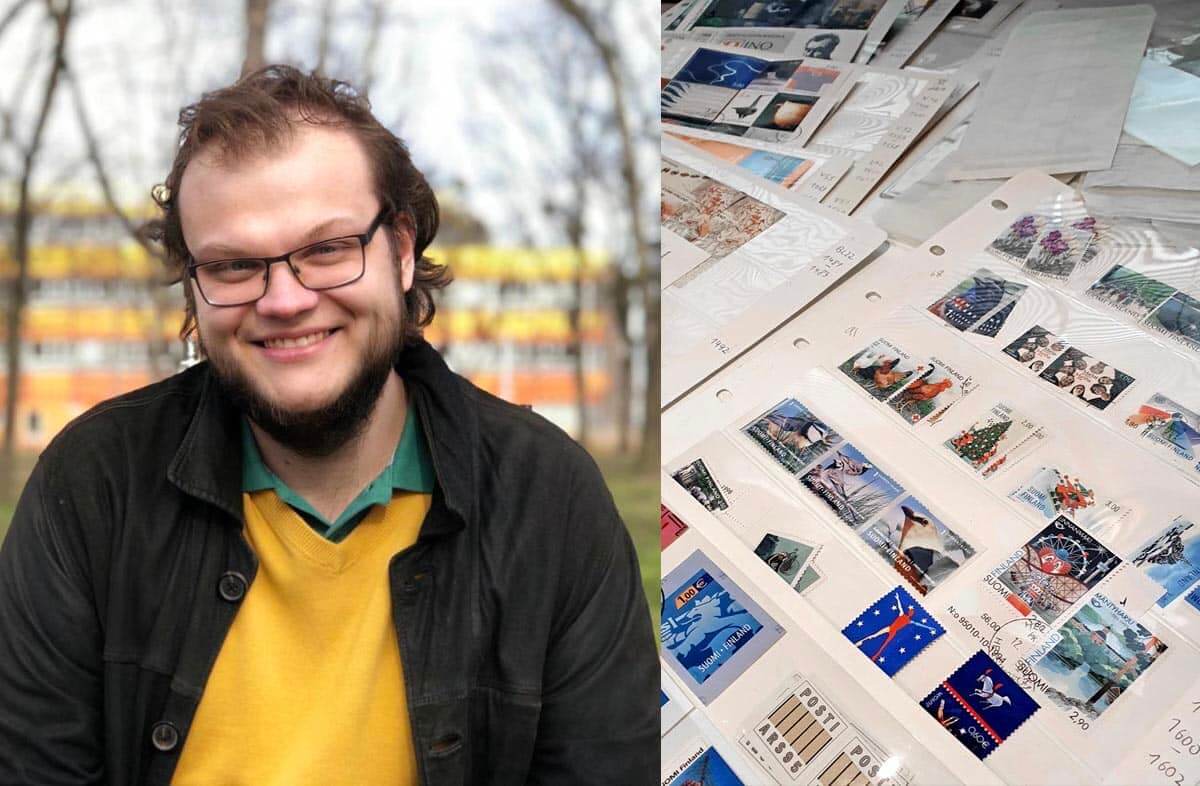 (FOTO: Jonas Staab) Jonas Staab ist nicht nur begeisterter Postcrosser und Briefmarkensammler, sondern auch leidenschaftlicher Finnlandfan. Derzeit studiert er Fennistik und Politik an der Universität Wien. 