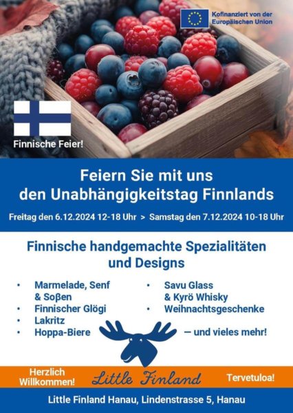 Little Finland Hanau - Unabhängigkeitstag Finnland 2024 mit Glögi