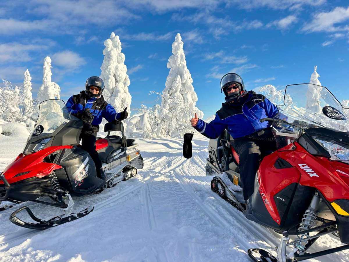 Unterwegs mit dem Motorschlitten