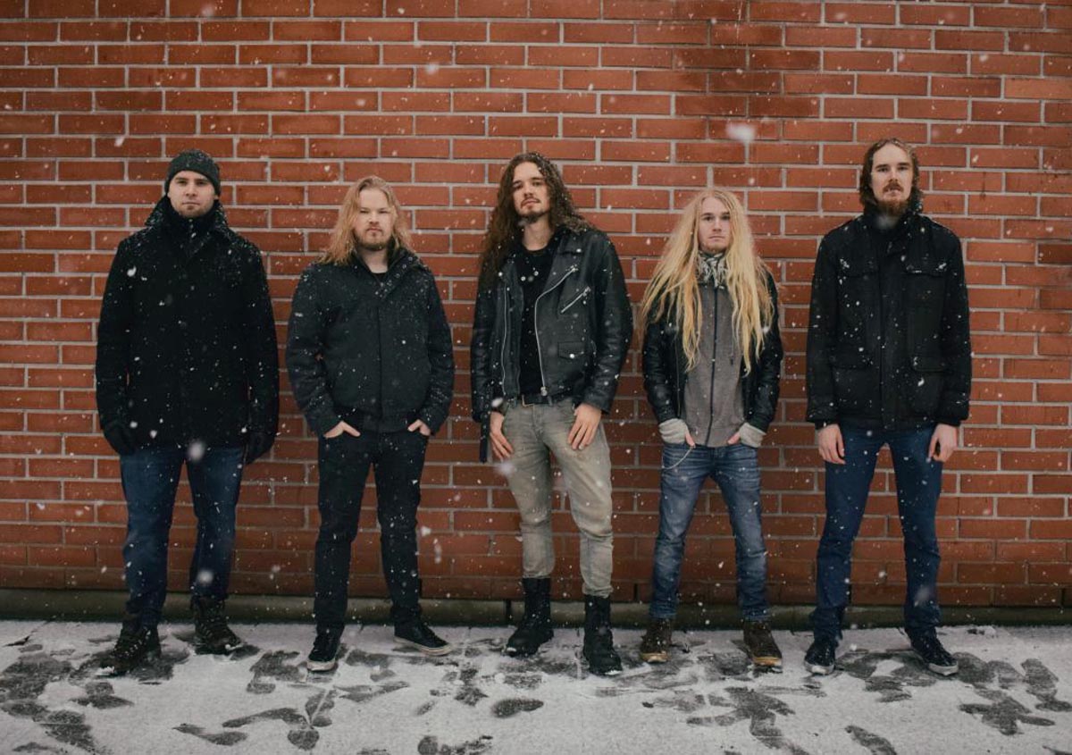  (PHOTO: Manu Mäkinen) The five guys from Bailout: Aleksi Rantanen (drums), Joel Vuohelainen (voals, trumpet), Teemu Uimonen (guitar),  Simo Andersén (guitar, backingvocals) and Ilmari Ahlgren (bass) (from left to right) love heavy metal,hard rock vibes and snow. 
