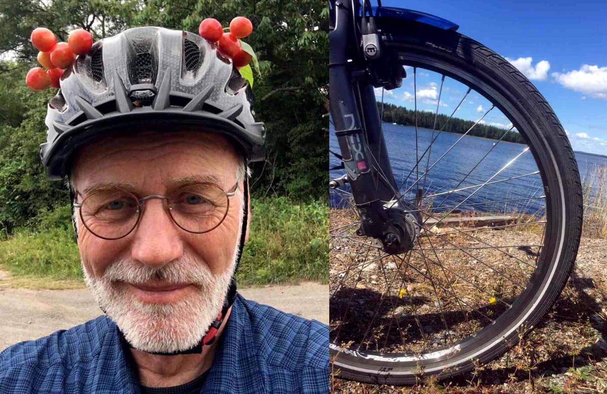 (FOTO: Helmut Wolk) Nach der Pensionierung erfüllte sich Helmut Wolk einen Traum und radelt mit dem E-Bike vom Reinland bis ins finnische Mökki nach Südfinnland.