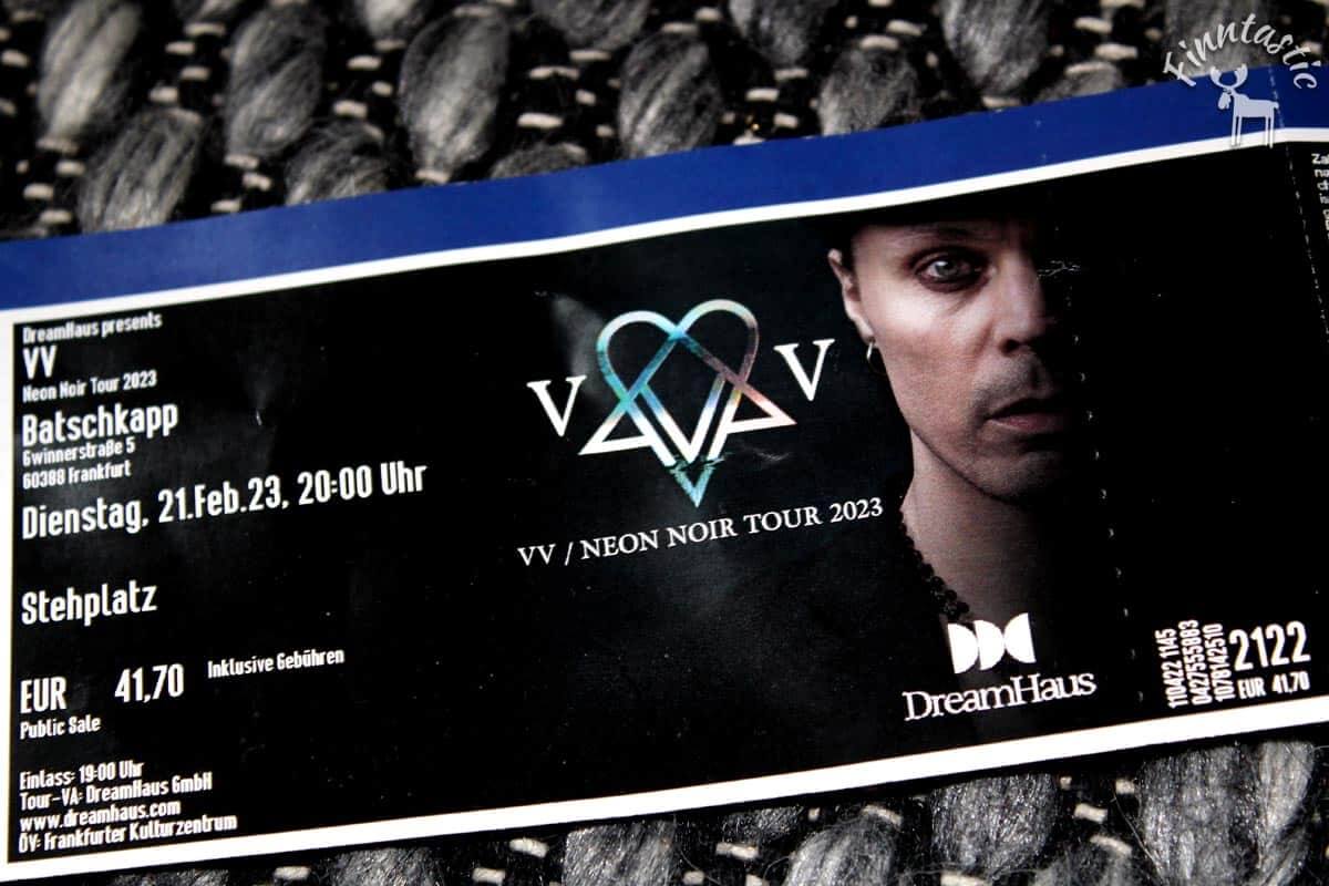 Ville Valo Ticket Neon Noir Tour 2023